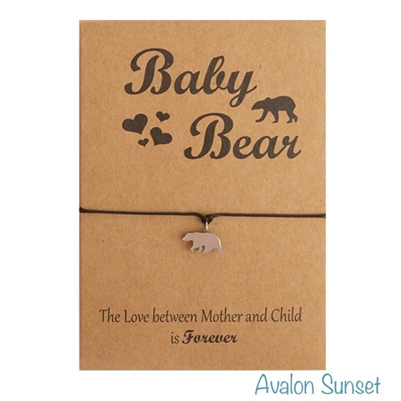 Mama Bear & Baby Bear Bracelet Set or 3 Family Mother’s Day Gift Son Daughter - Picture 4 of 4